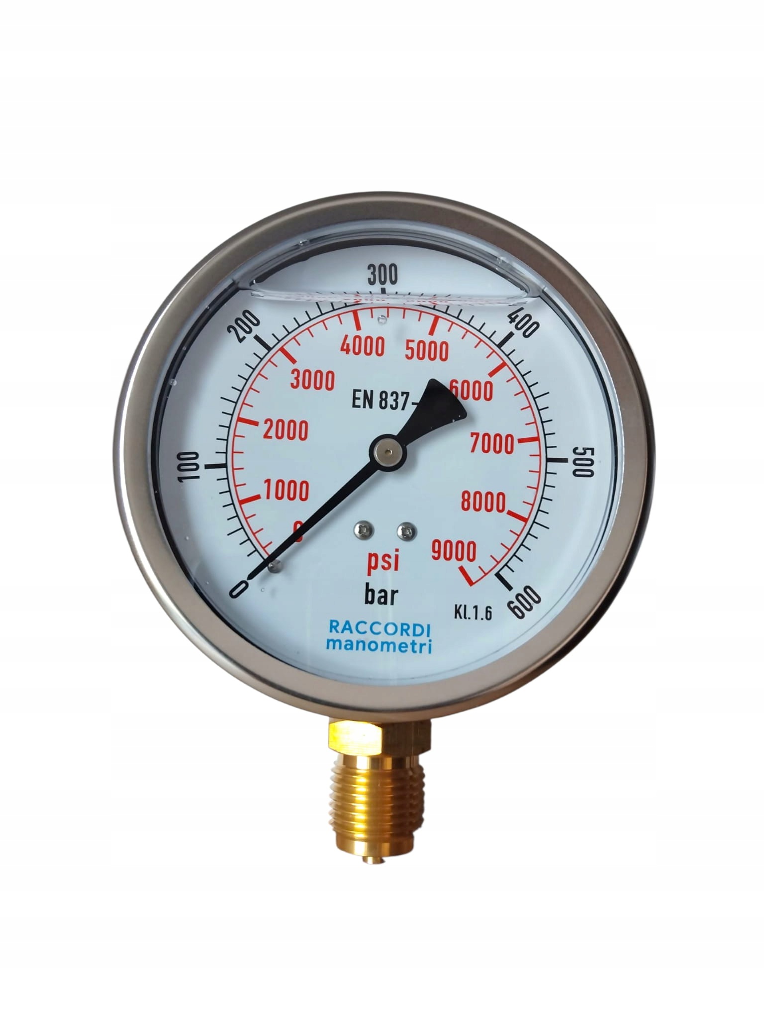 Spodní manometr MG1-100 600 bar, závit 1/2"