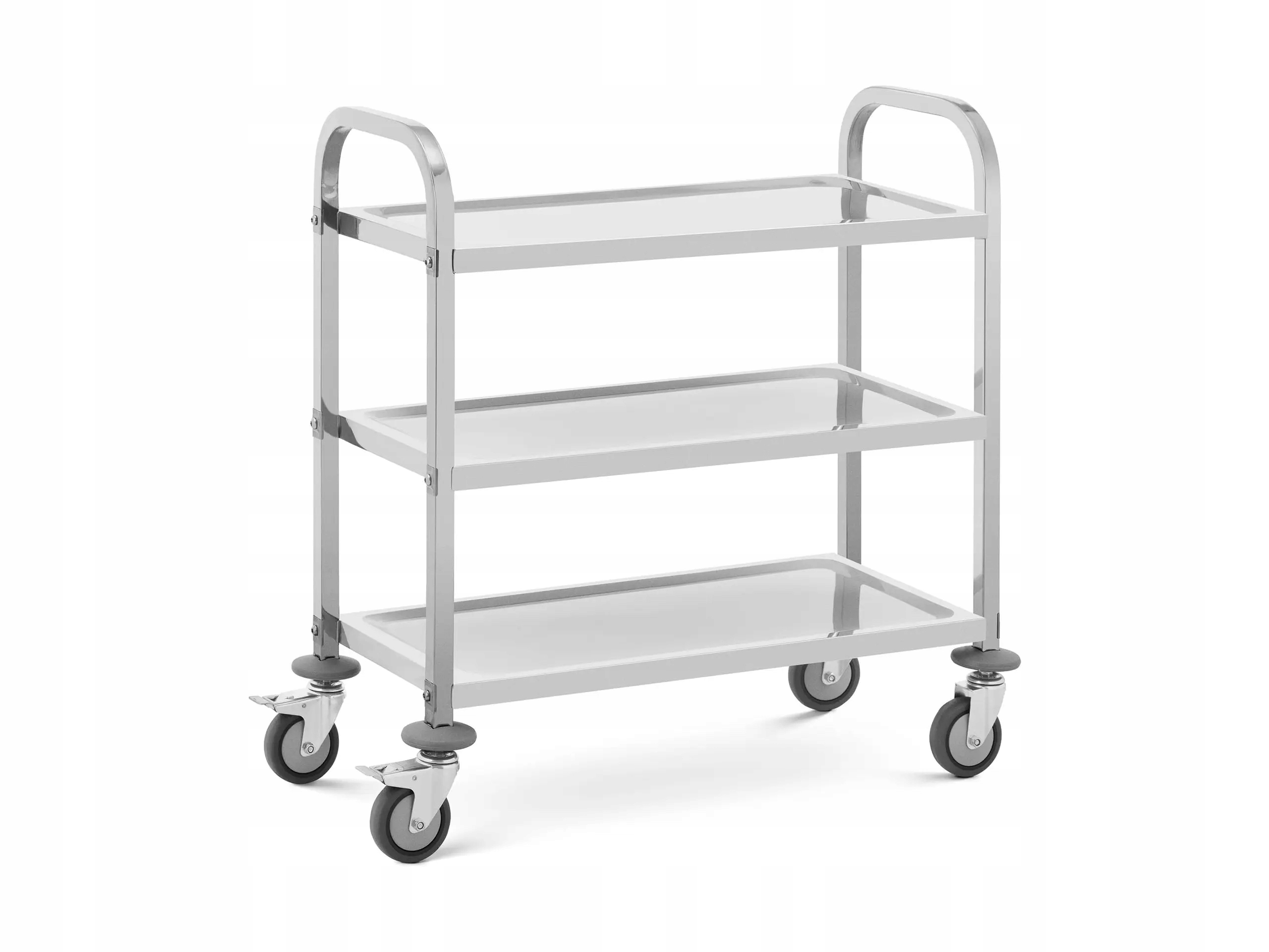 Servisní vozík hotelový transportní 3 police 69x34cm Nerezová Ocel