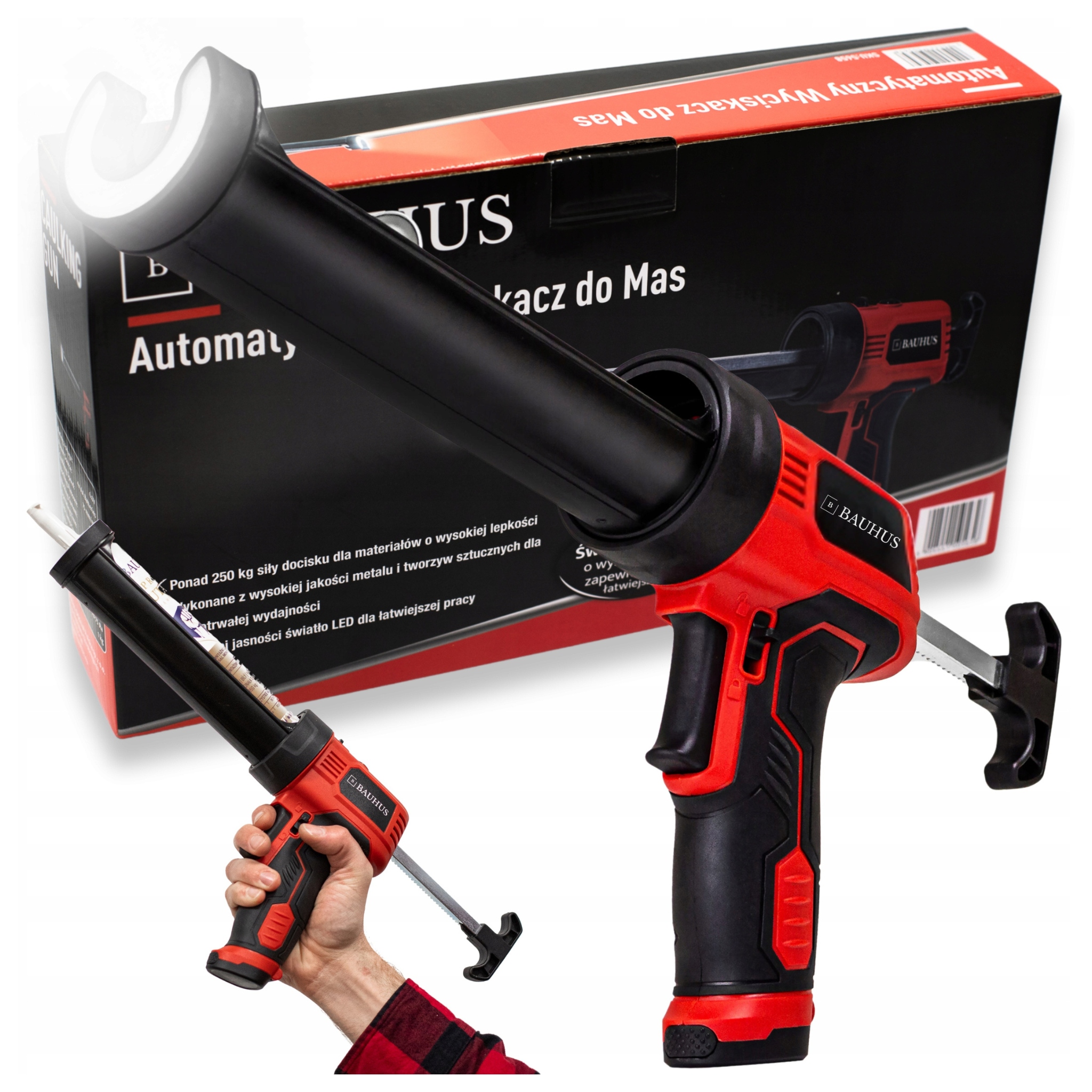 Pistole Odšťavňovač silikonu lepidla na hmoty Automatický Led Silný Odolný