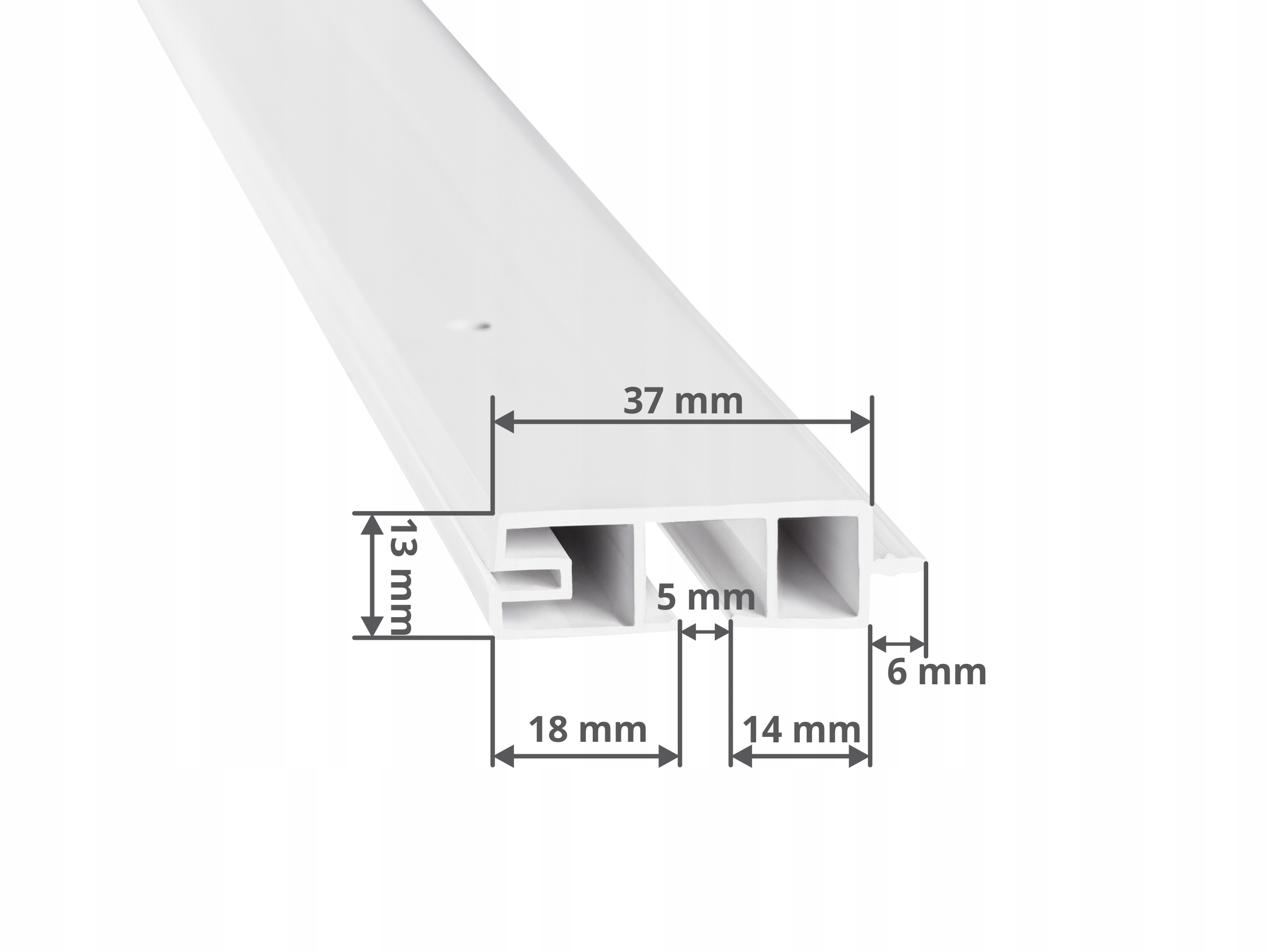 SZYNA SUFITOWA PCV I-torowa z Osłoną Kolor 130cm Marka Bojanek