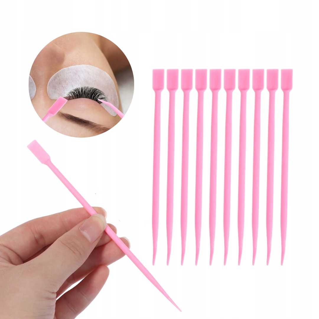 Aplikator do Laminacji Rzęs Liftingu Różowy z Sondą Prima Derma 10 szt