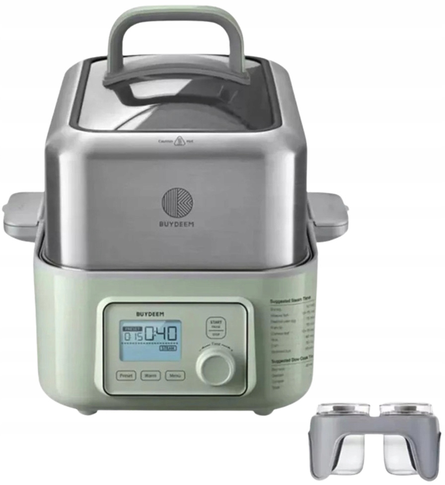 BUYDEEM Parowar 5L, G564, Cozy Greenish, EU — 6