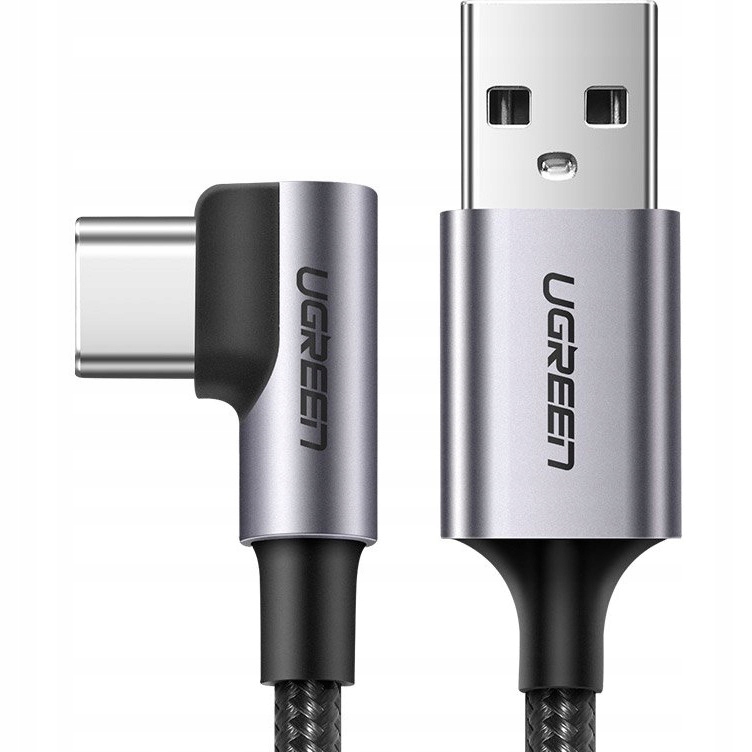 

Przewód kątowy 2w1 Ugreen Usb Usb-c, 2m, 3A