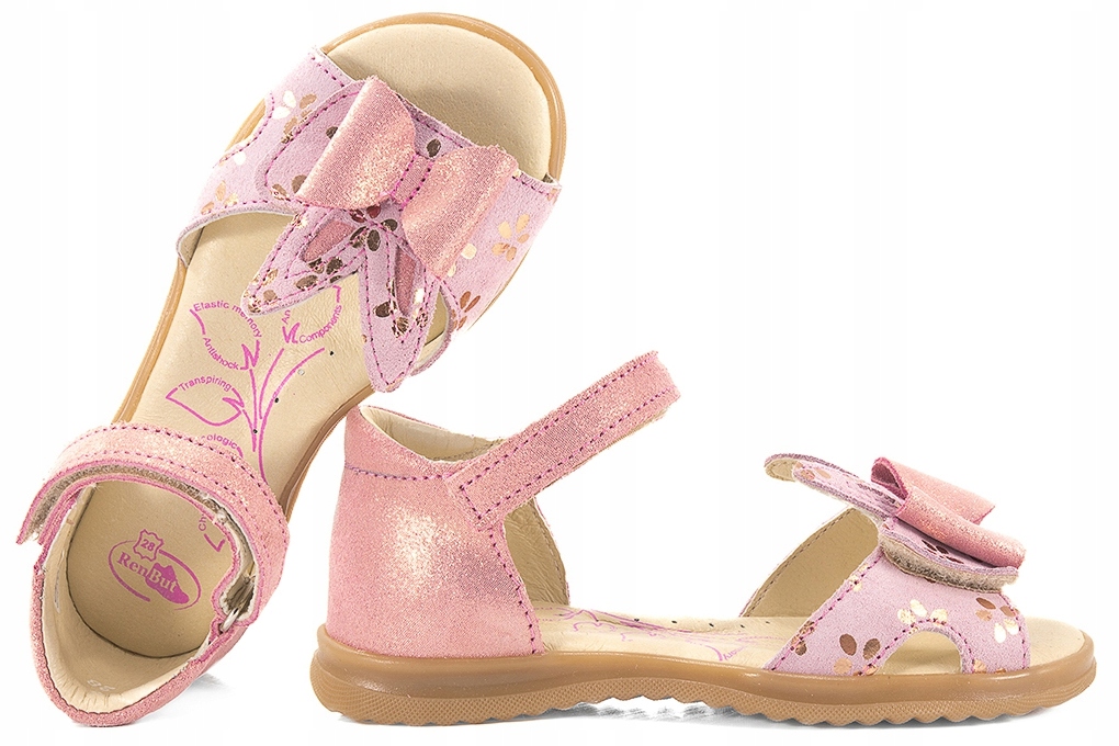 

Renbut 31-4421 Sandałki Dziewczęce Sandały róż 33