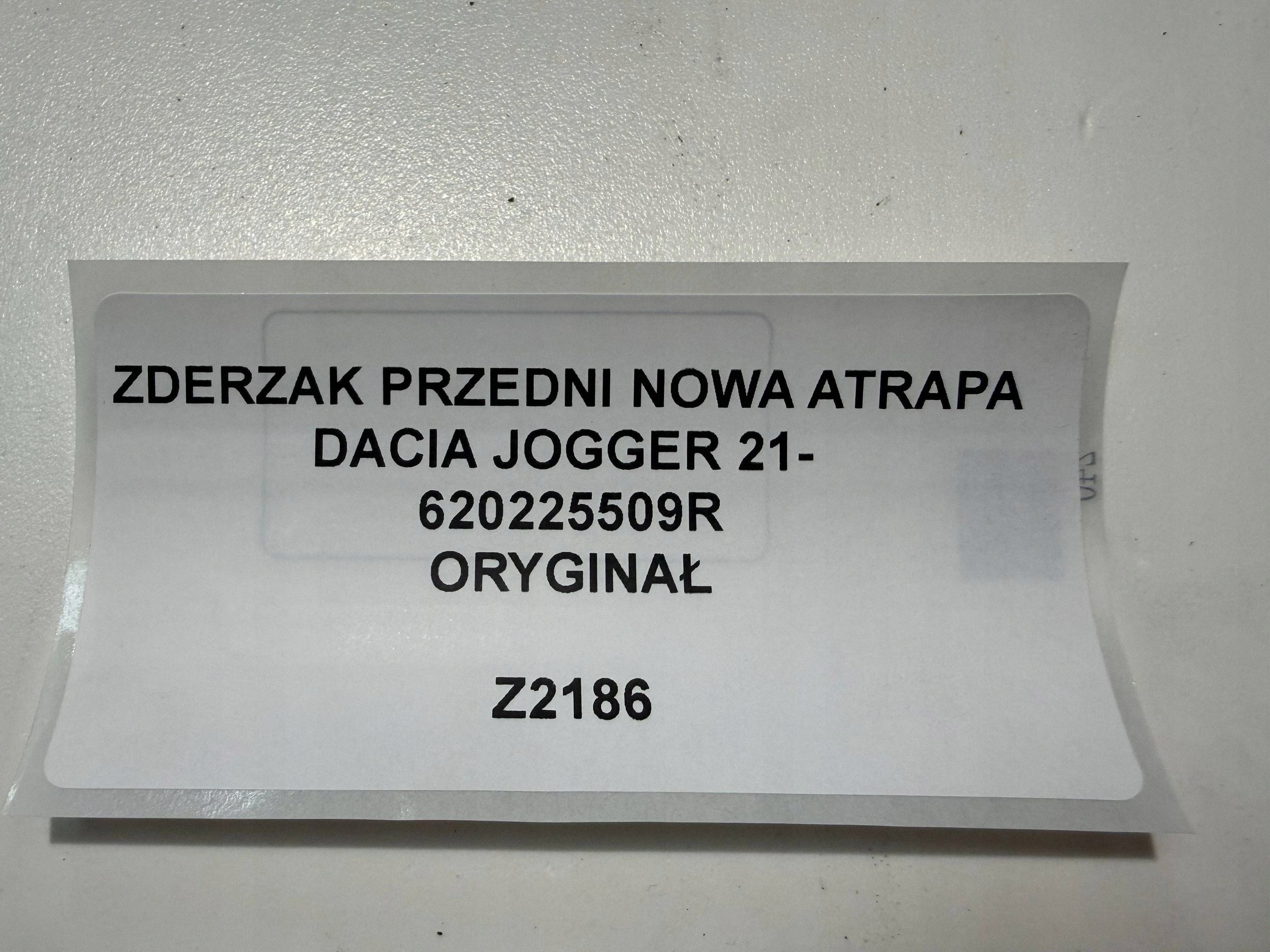 front bumper new grille DACIA JOGGER 21- original 620225509R