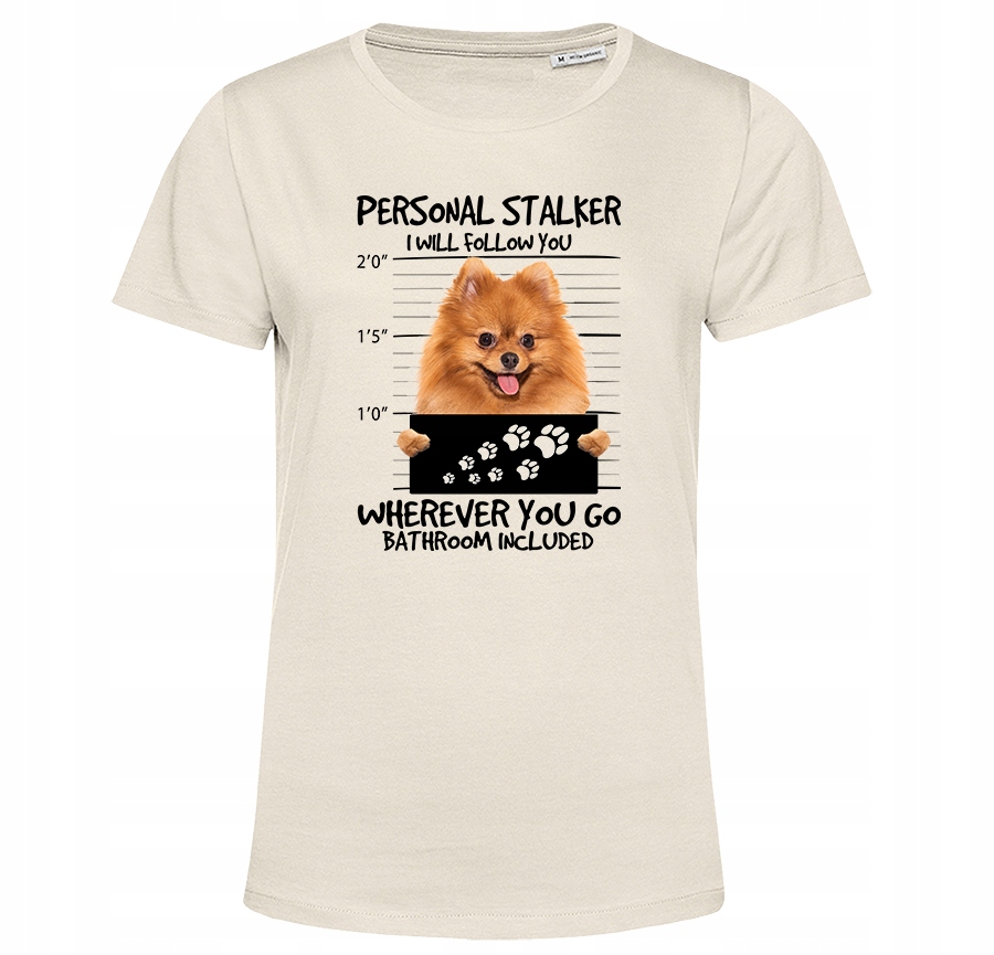 

Koszulka Pomeranian Szpic tshirt pies Organic XXL