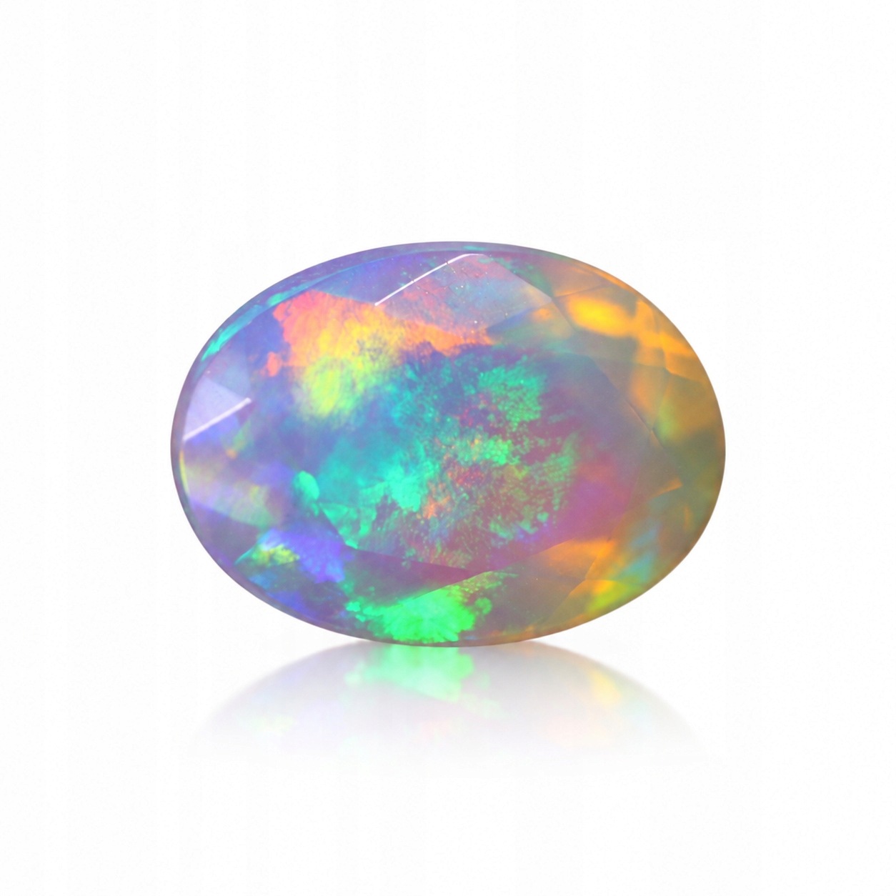 Přírodní opál 1.61 ct Ovál Etiopie certifikát Wbd