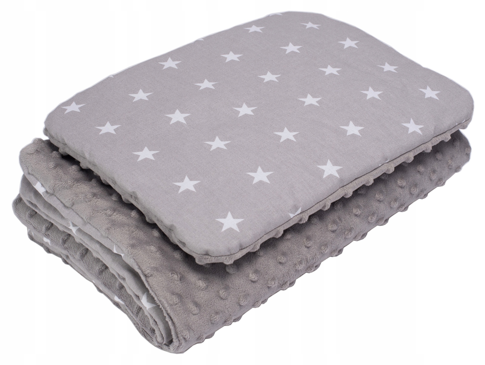 KOMPLET MINKY KOCYK + PODUSZKA DO WÓZKA I KOŁYSKI