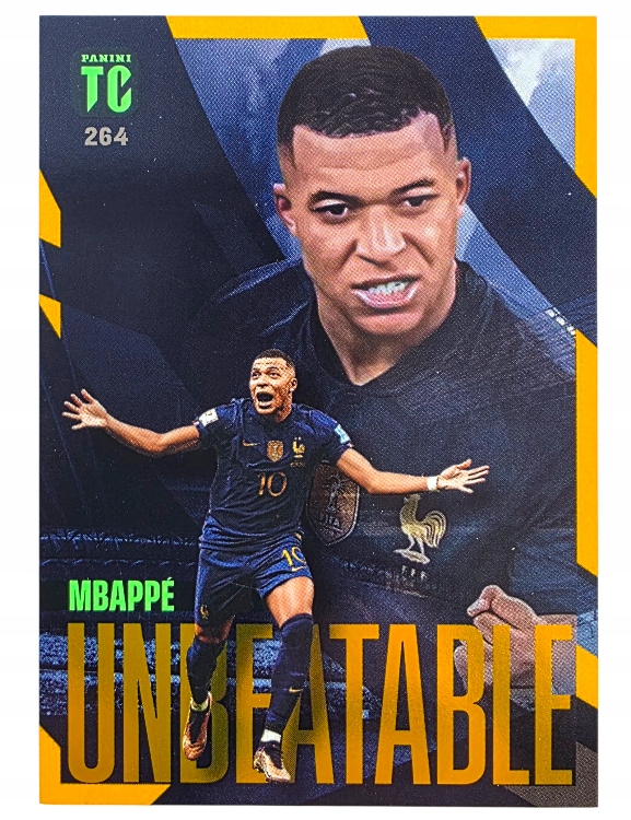 Karty Panini Top Class 2023 Parallel Bright Gold Unbeatable 264 Mbappe