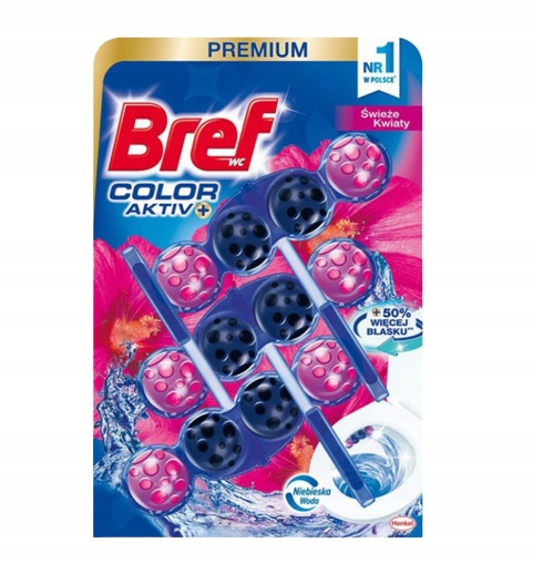 

Bref Flowers Color Active Kulki Zawieszki Wc 3x50G