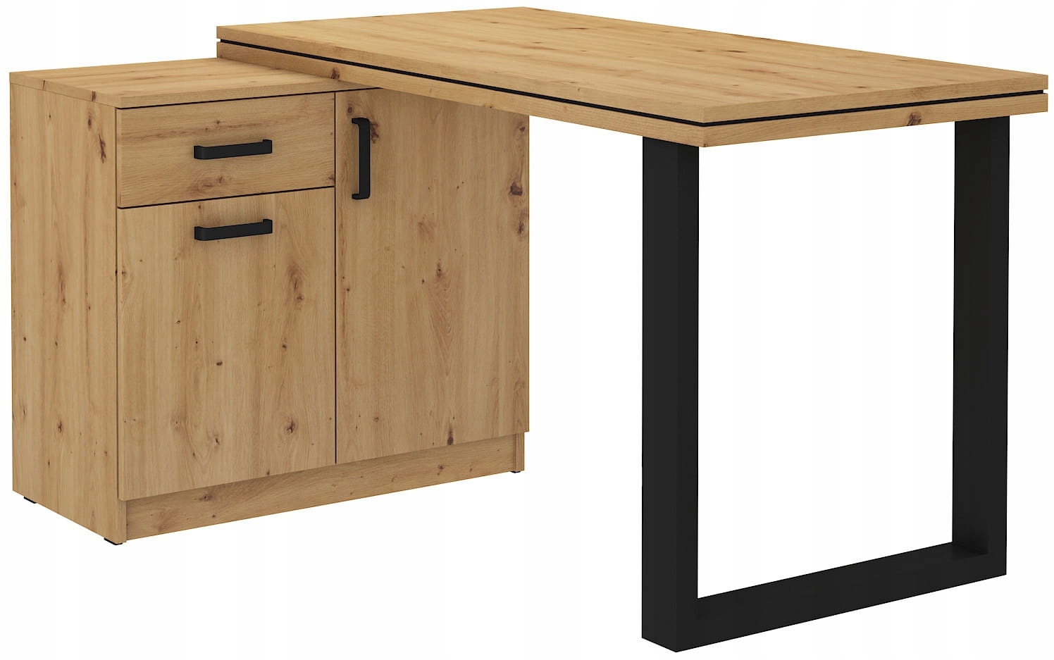 Psací stůl s komodou 138x67 Blat 5,6 CM Artisan Loft