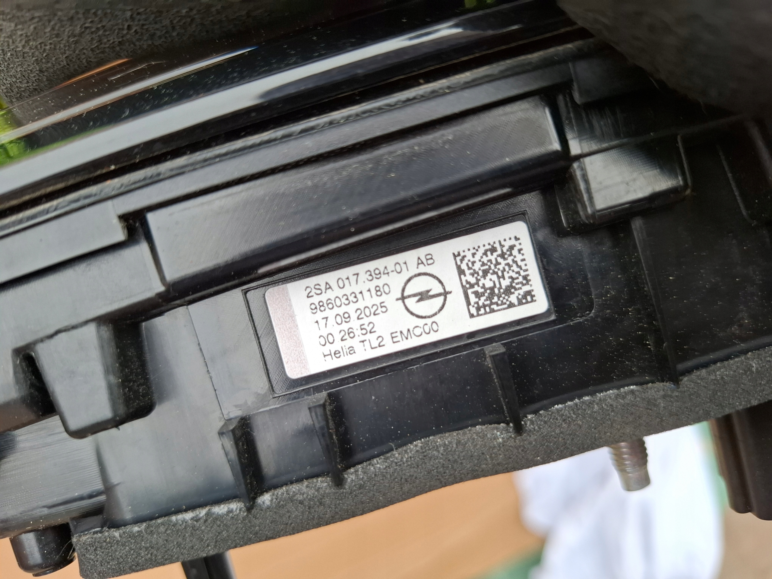 light rear part rear left to the bonnet OPEL MOKKA B II