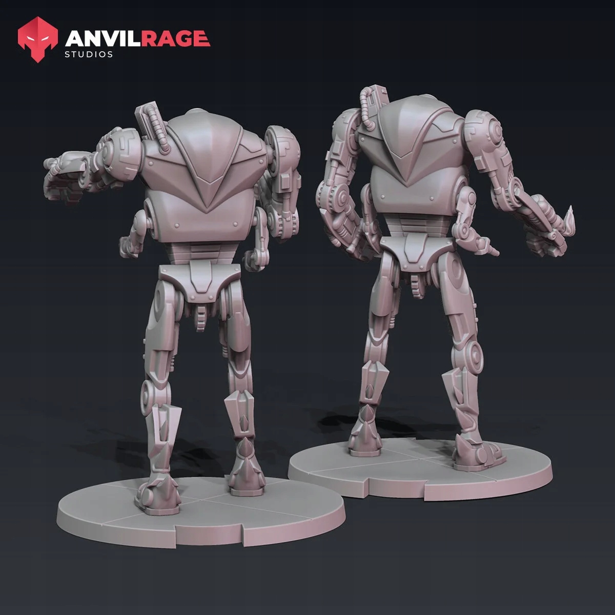 Ultra (BIG!) Battle Droids - modular kit model pasuje do gry StarWars Legio Nazwa Druk Modeli 3D AnvilRage Studio