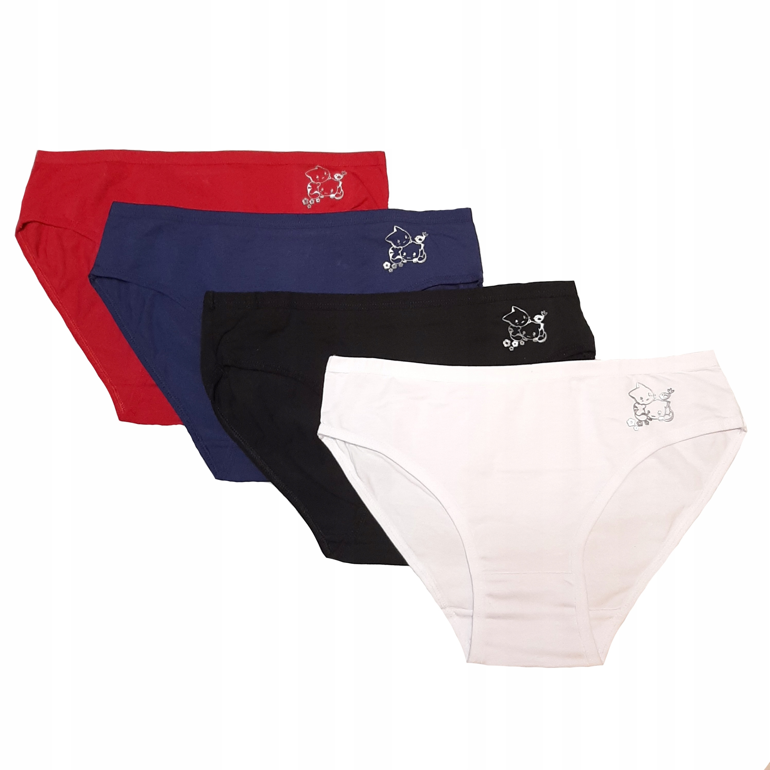 

4x Figi Bawełniane Majtki Damskie L/XL