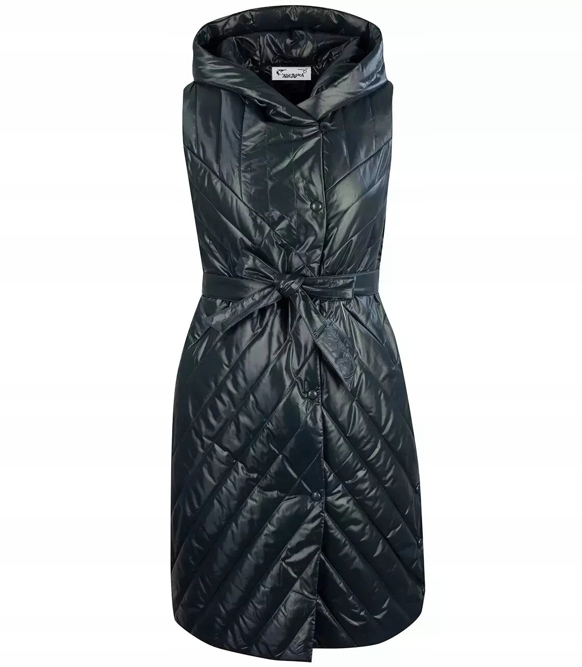 Dlouhá dámská Vesta vesta se zavazováním 40