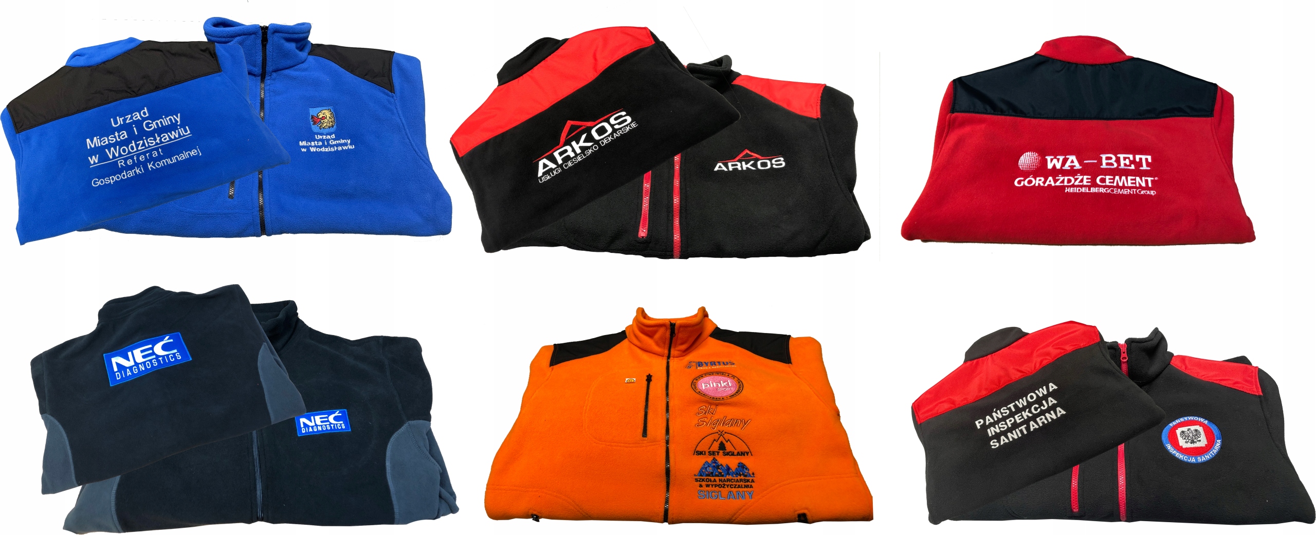 POLAR Z KAPTUREM - 360g + HAFT LOGO NADRUK x10 Marka inny