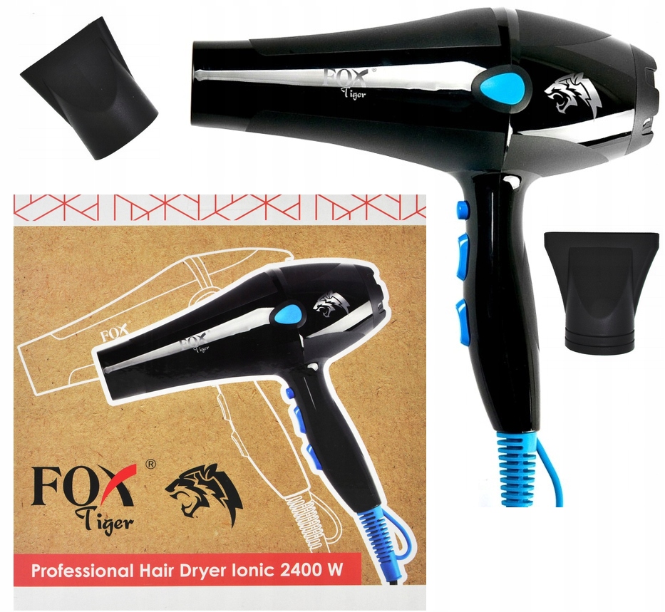 

Profesjonalna Suszarka Fox Tiger Z Jonizacją 2400W