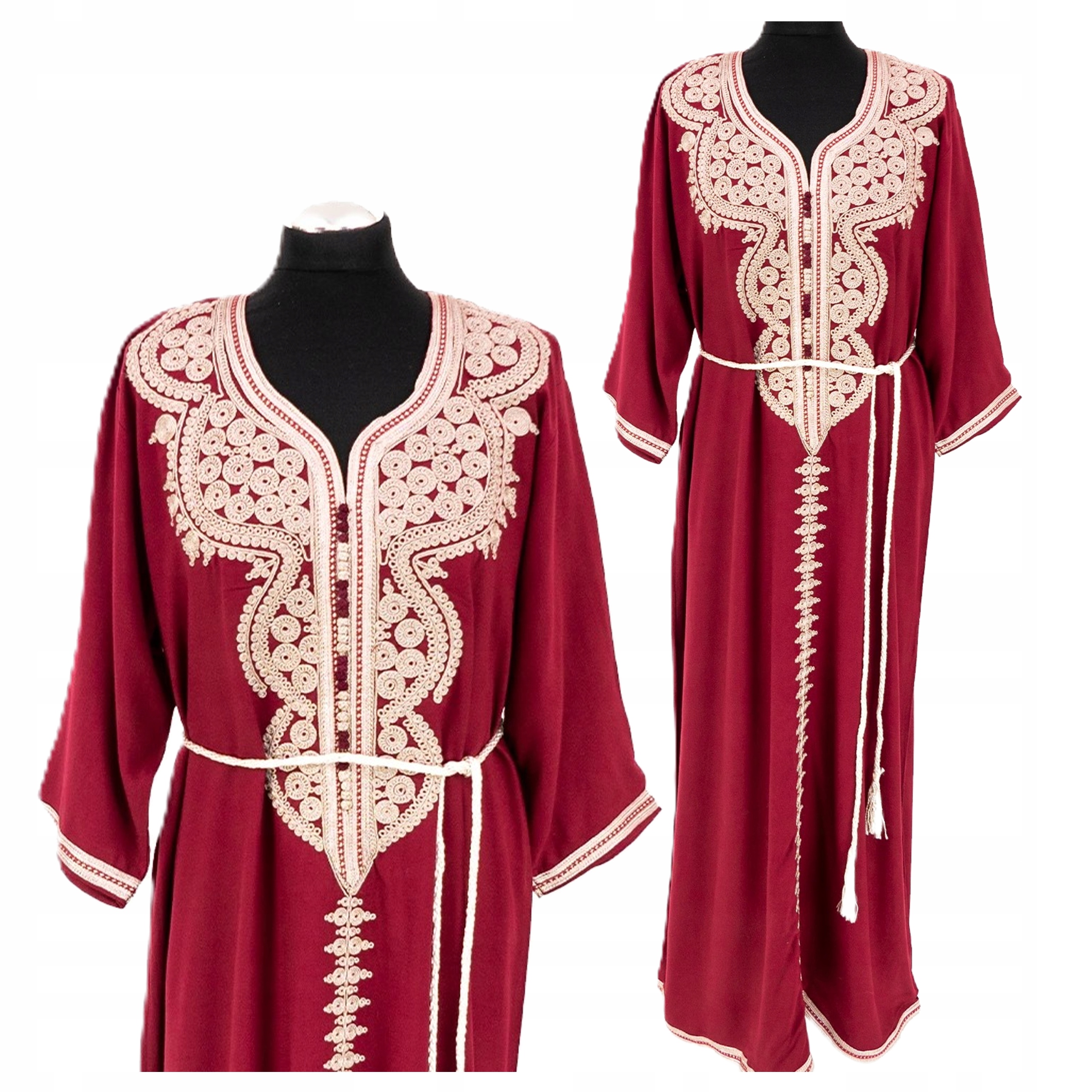 Šaty Letní Dlouhá Bavlněná Galabija Orientální Autentická z Maroka