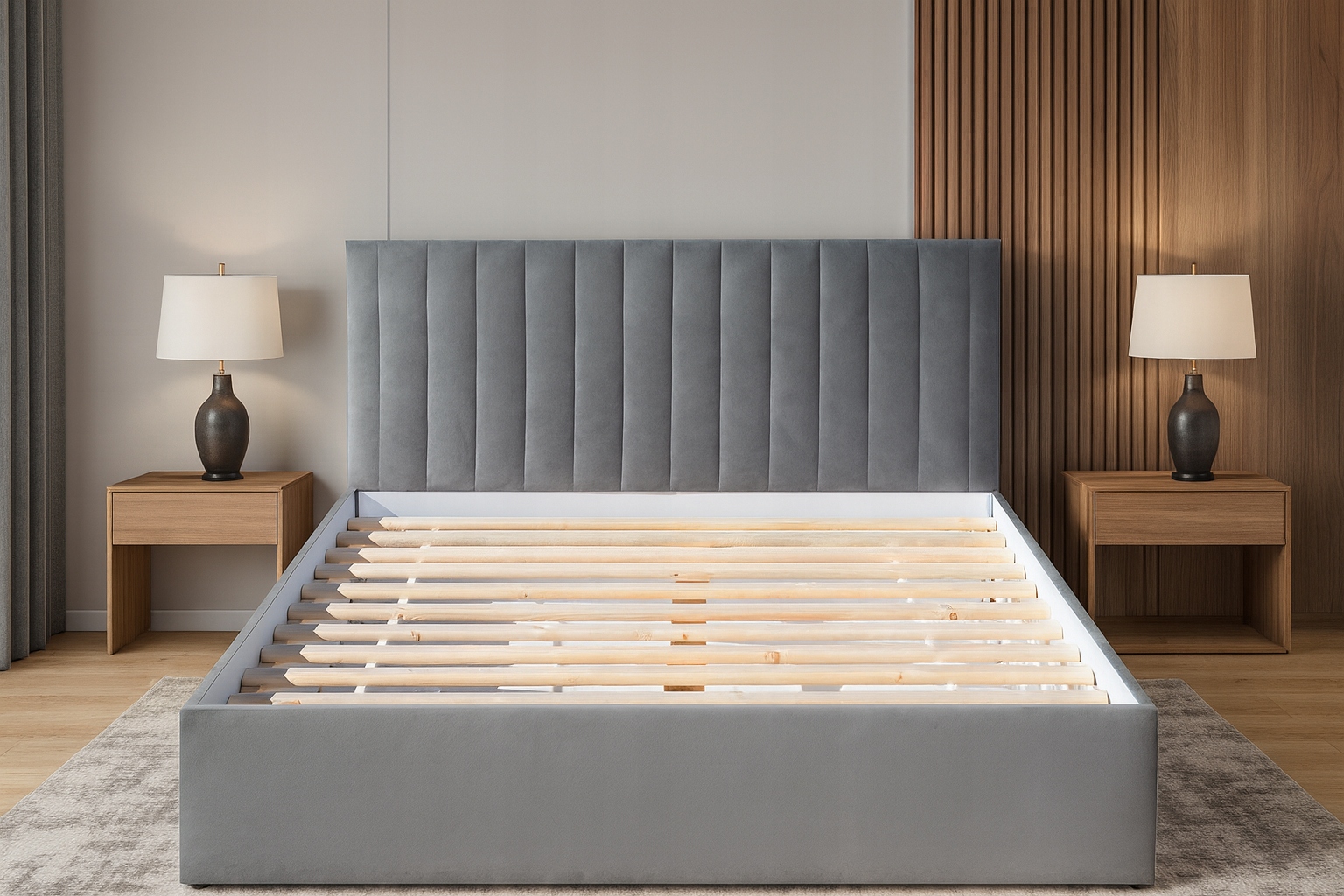 Кровать 160x200 в полоску