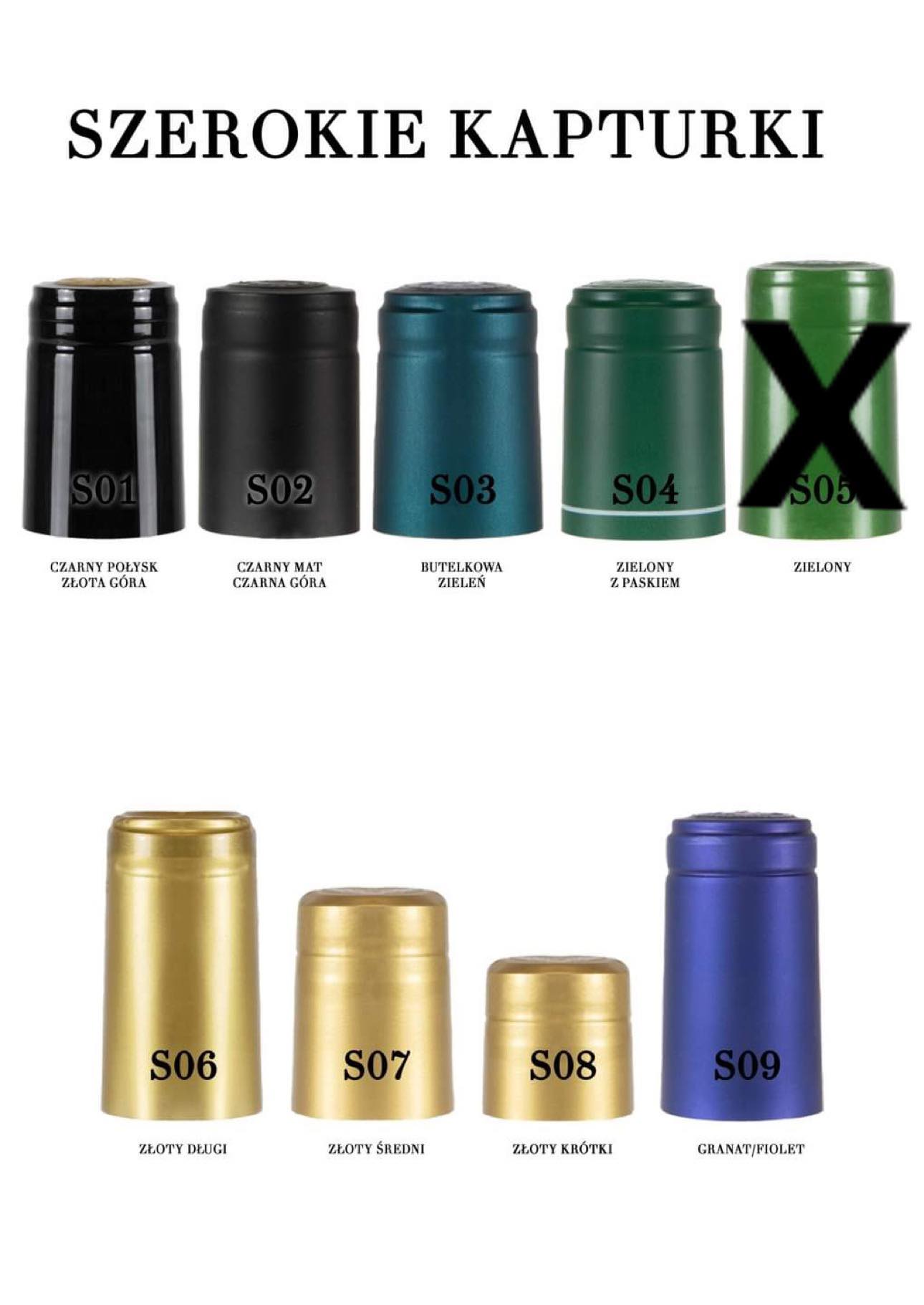 10X KAPTURKI TERMOKURCZLIWE KOLORY Marka Bimberek