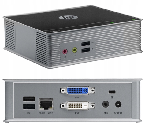 Budżetowy terminal HP T310 Zero Client PColP Terra2321 zasilacz Smart Zero Model HP T310 Zero Client