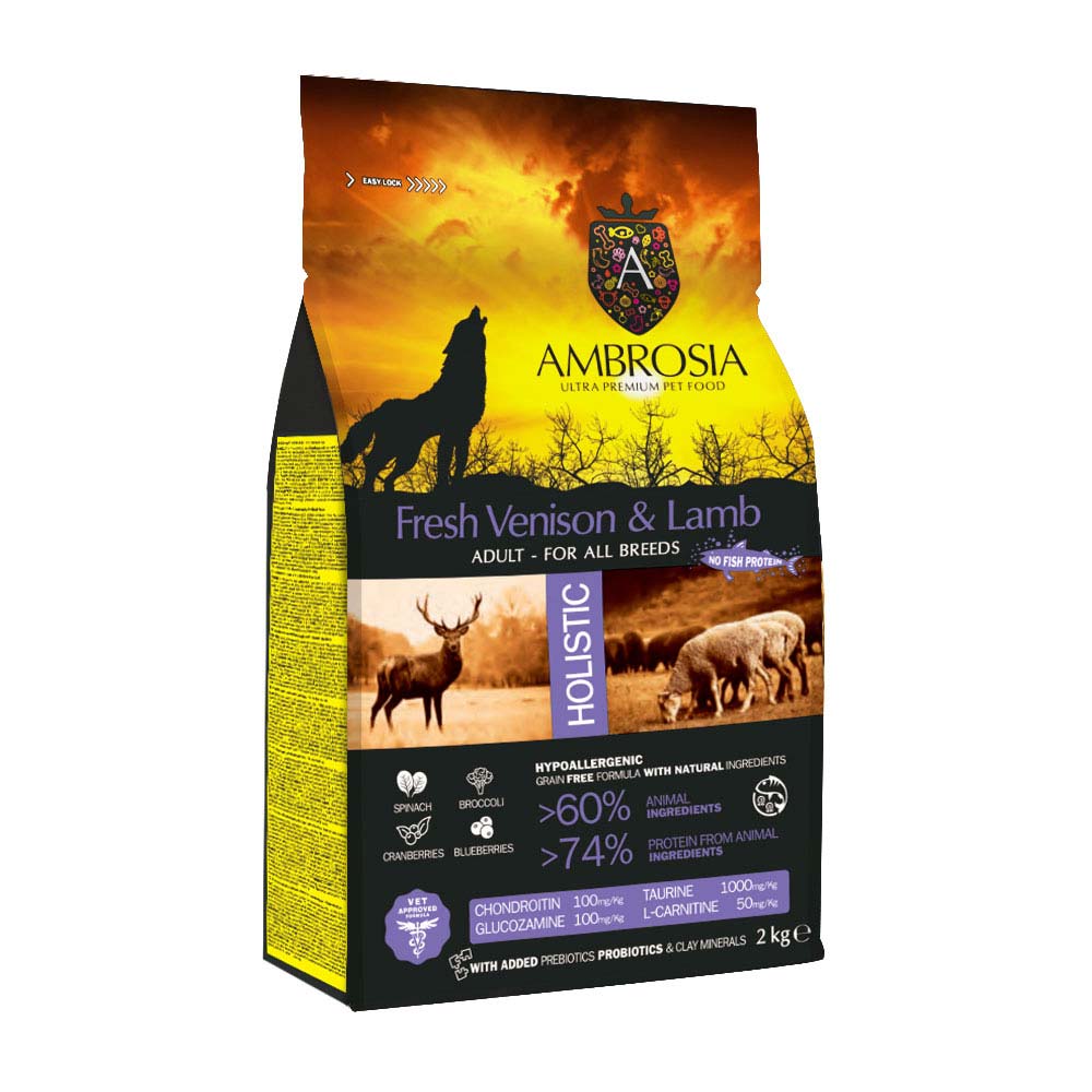 Ambrosia sucha karma dla psa Dziczyzna i jagnięcina 12kg