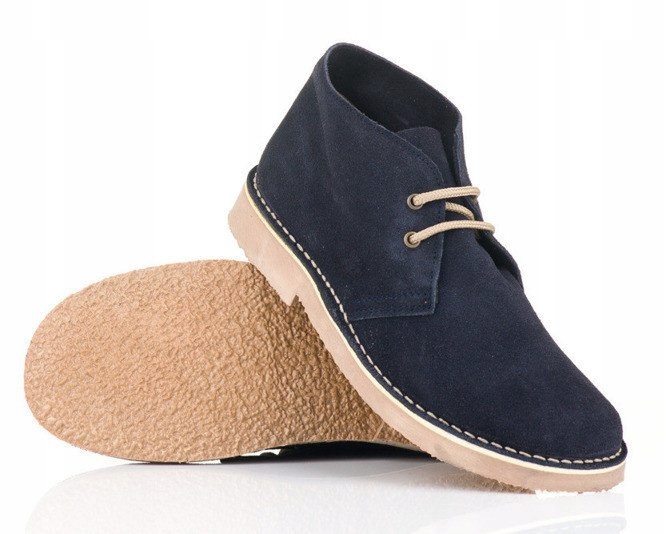 Kožené pánské semišové boty chukka desert boots casual jaro podzim 41