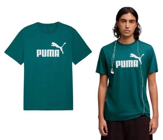 Koszulka męska bawełniana T-shirt Puma 682533 41 morska zieleń 4XL