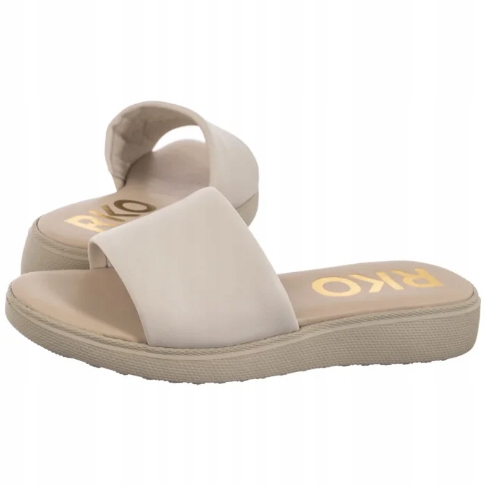 Kožené boty Dámské Nazouváky Ryłko Béžové 1IGH8_P2 _2TS