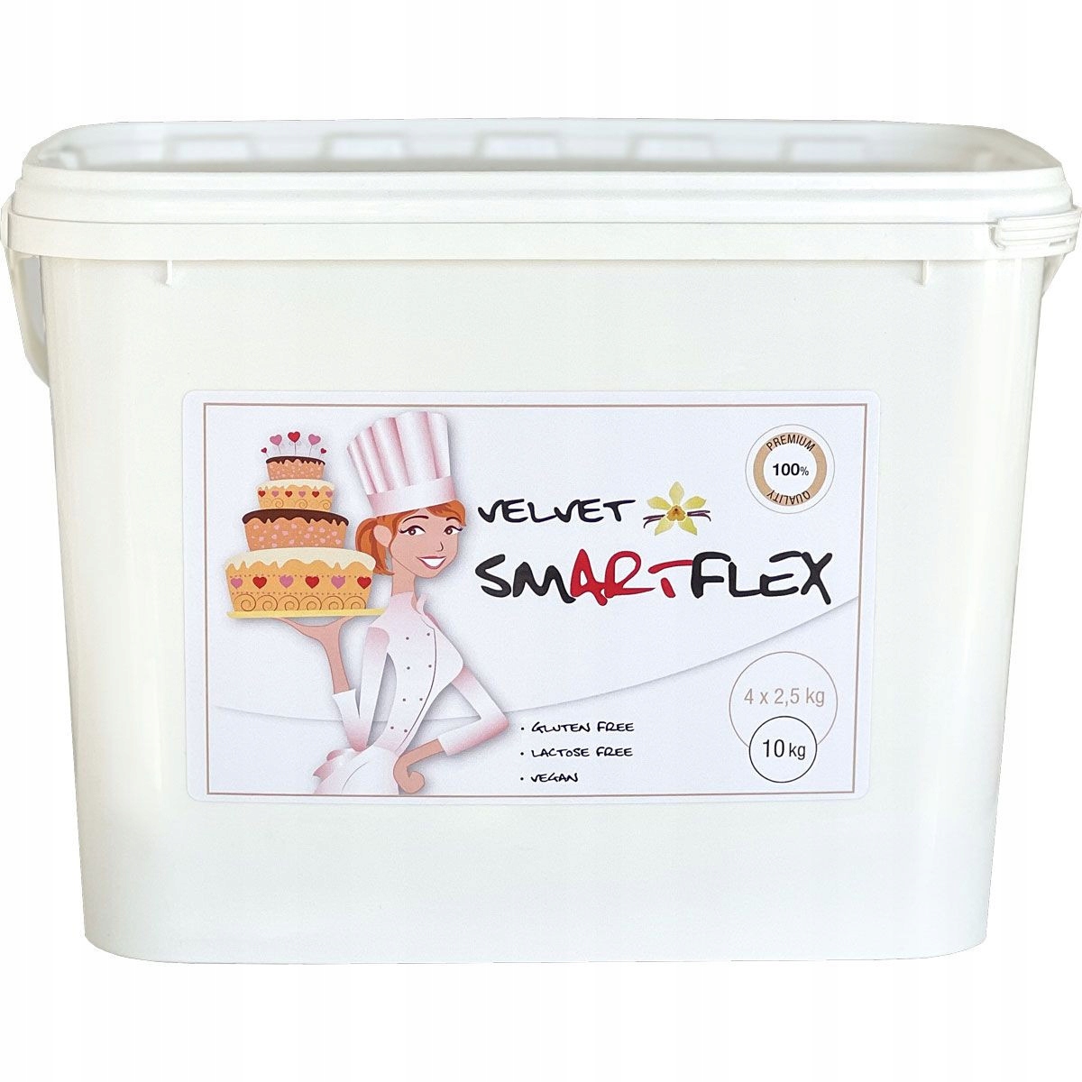 Cukrová hmota pasta Smartflex Velvet Vanilka 10 kg