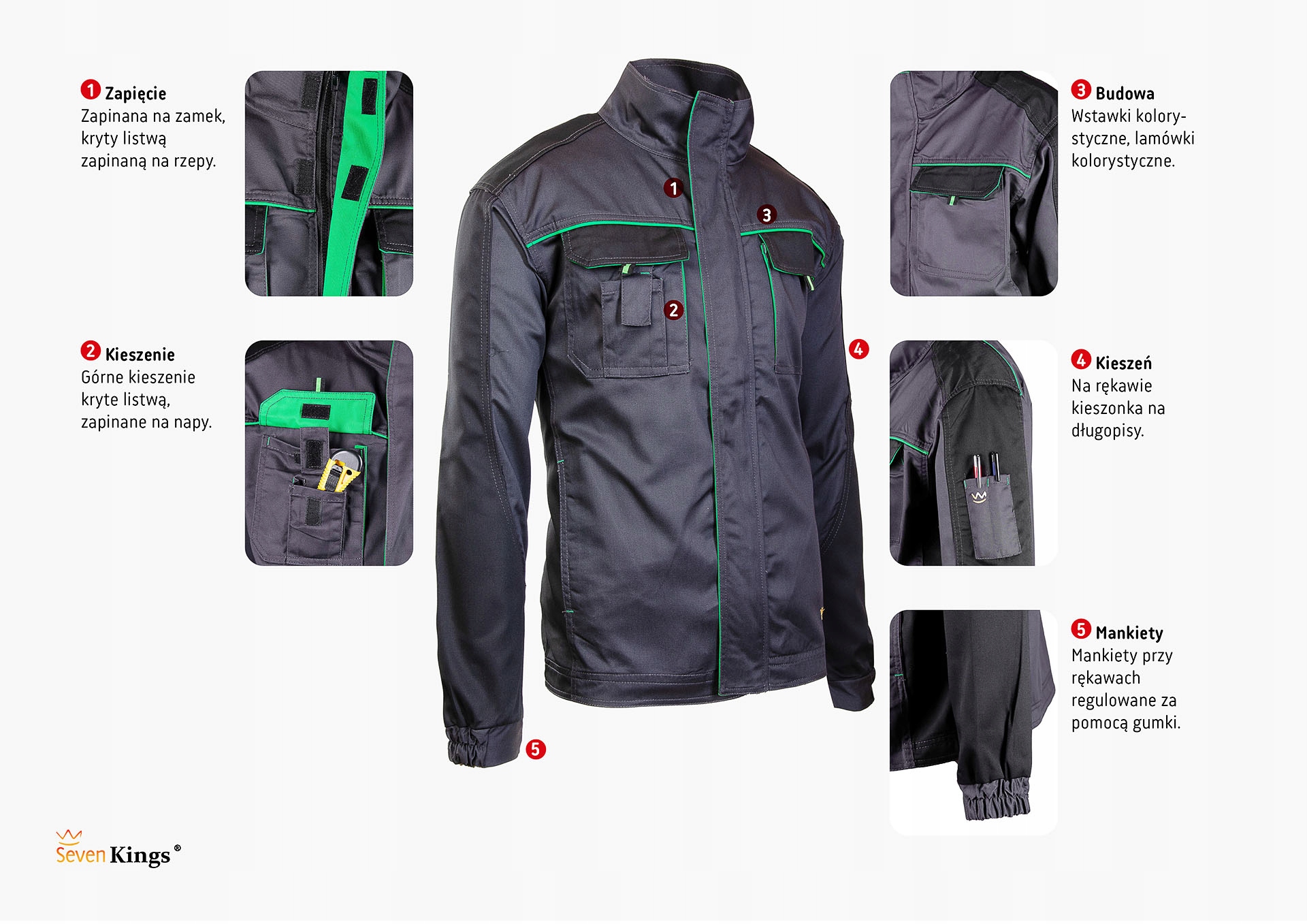 KOMPLET SEVEN KINGS ONYX Marka Seven Kings