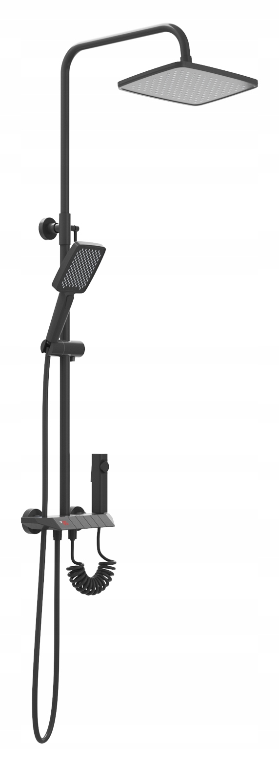 Sprchová Súprava Gun Grey S Displejom, Dažďová Sprcha Do Kúpeľne Wave