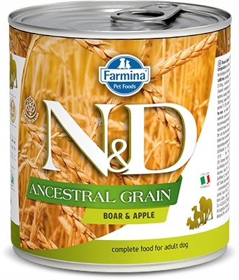 

Nd Dog Ancestral Grain Adult Boar Apple 285g -2673