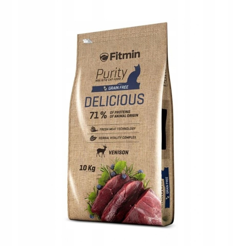 Levně Fitmin Cat Purity Delicious suché krmivo pro kočky-zvěřina 10 kg