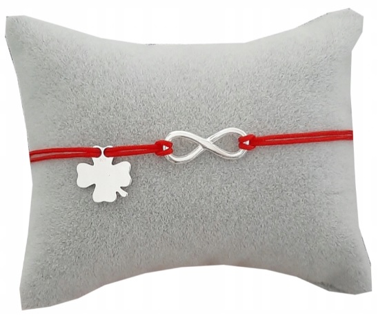 

Bransoletka sznurkowa Infinity Srebro 925 Grawer
