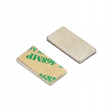 

Magnes 20x10x1 mm Płytkowy Z Klejem Taśmą 3M U: ~1