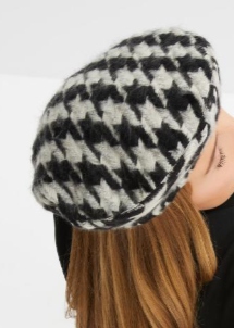 B.P.C Beret szaro-czarny