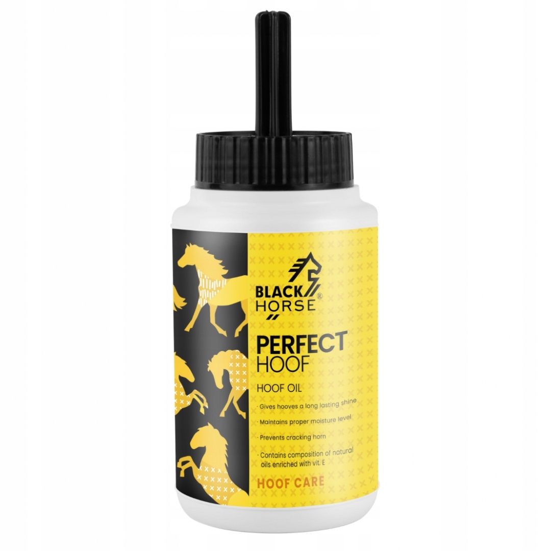 Olej na kopyta Perfect Hoof 550 ml štětec Black Horse