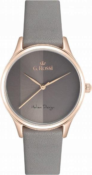 Zlaté Dámské hodinky s popelavým Páskem Skůra, elegantní model pro ženy