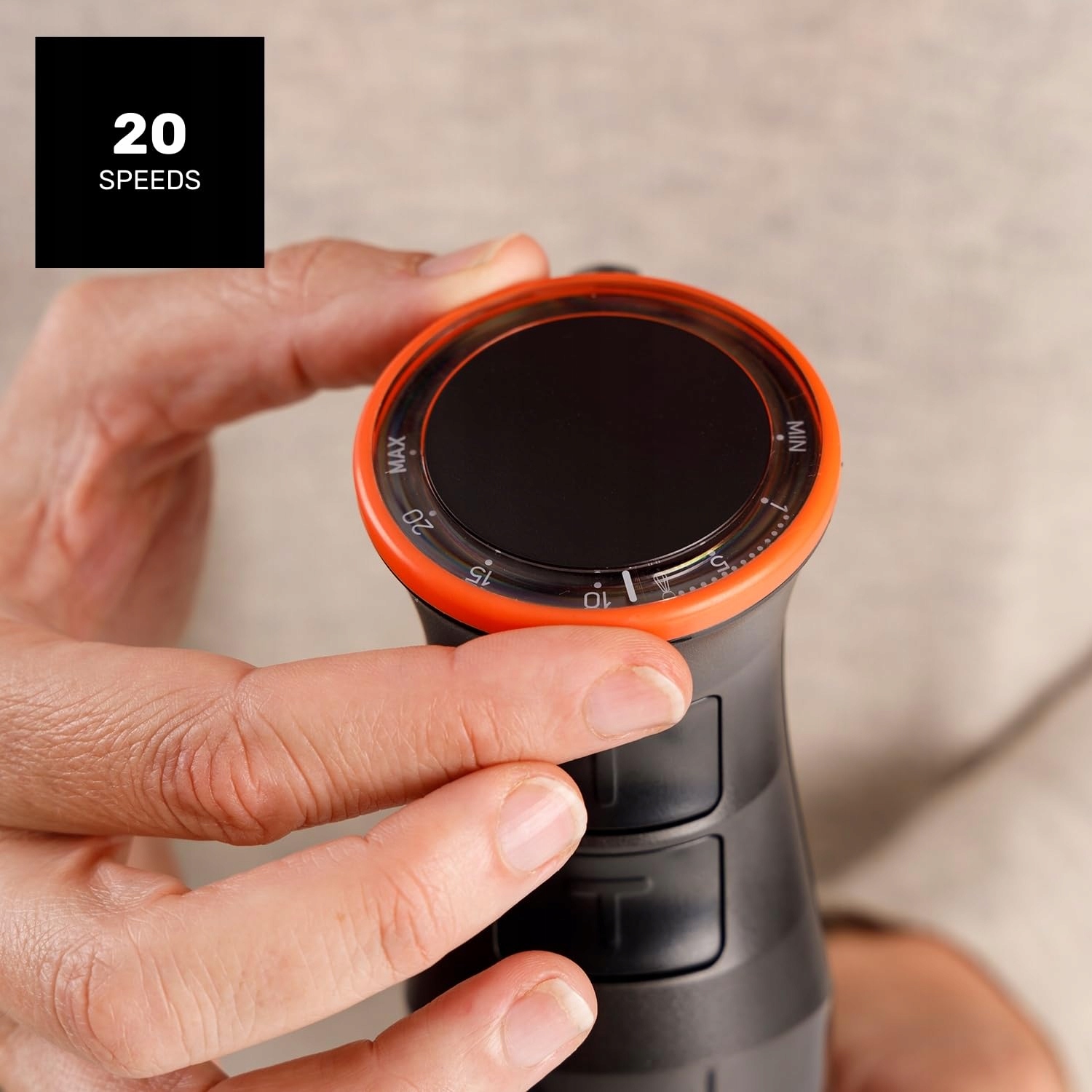 TAURUS BAPI 1200 Blender Ręczny 1200W Turbo Ostrza Stal Nierdzewna — miniatura 3