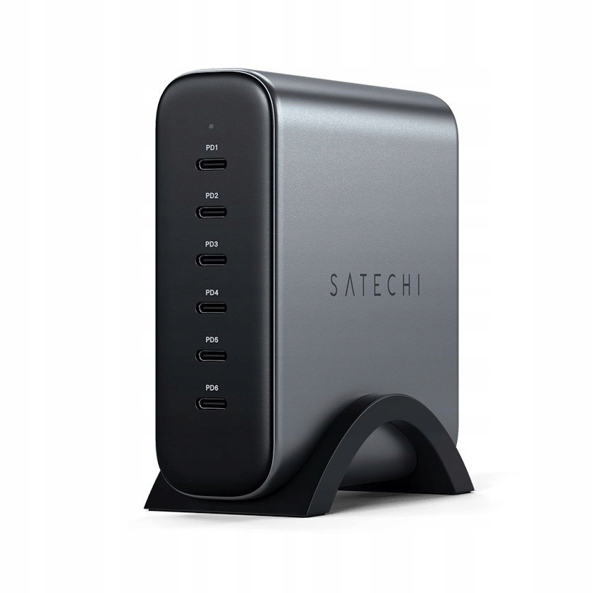 Satechi Usb-c 200W 6-Port Pd GaN Charger Space Gray ST-C200GM-EU