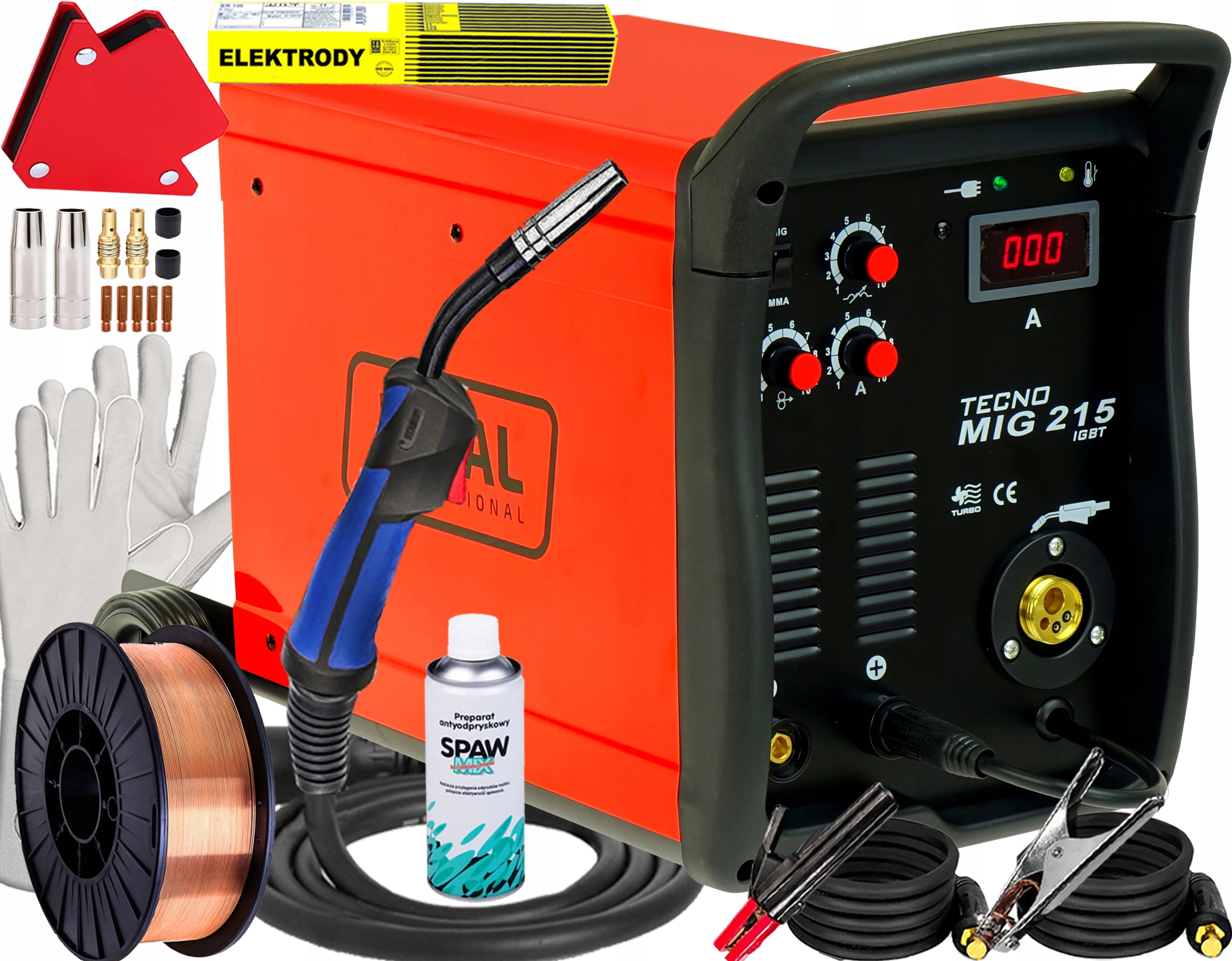 Invertorová Svářečka Migomat Poloautomatická Ideal Tecnomig 215 Mma