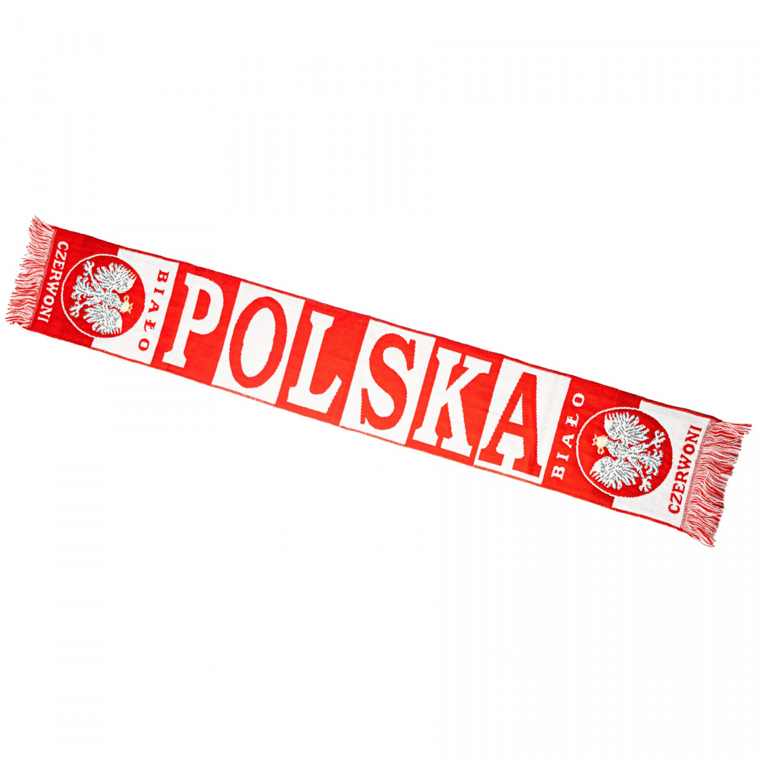 Szalik jednostronny Polska 150 cm x 20 cm Szerokość produktu 20 cm