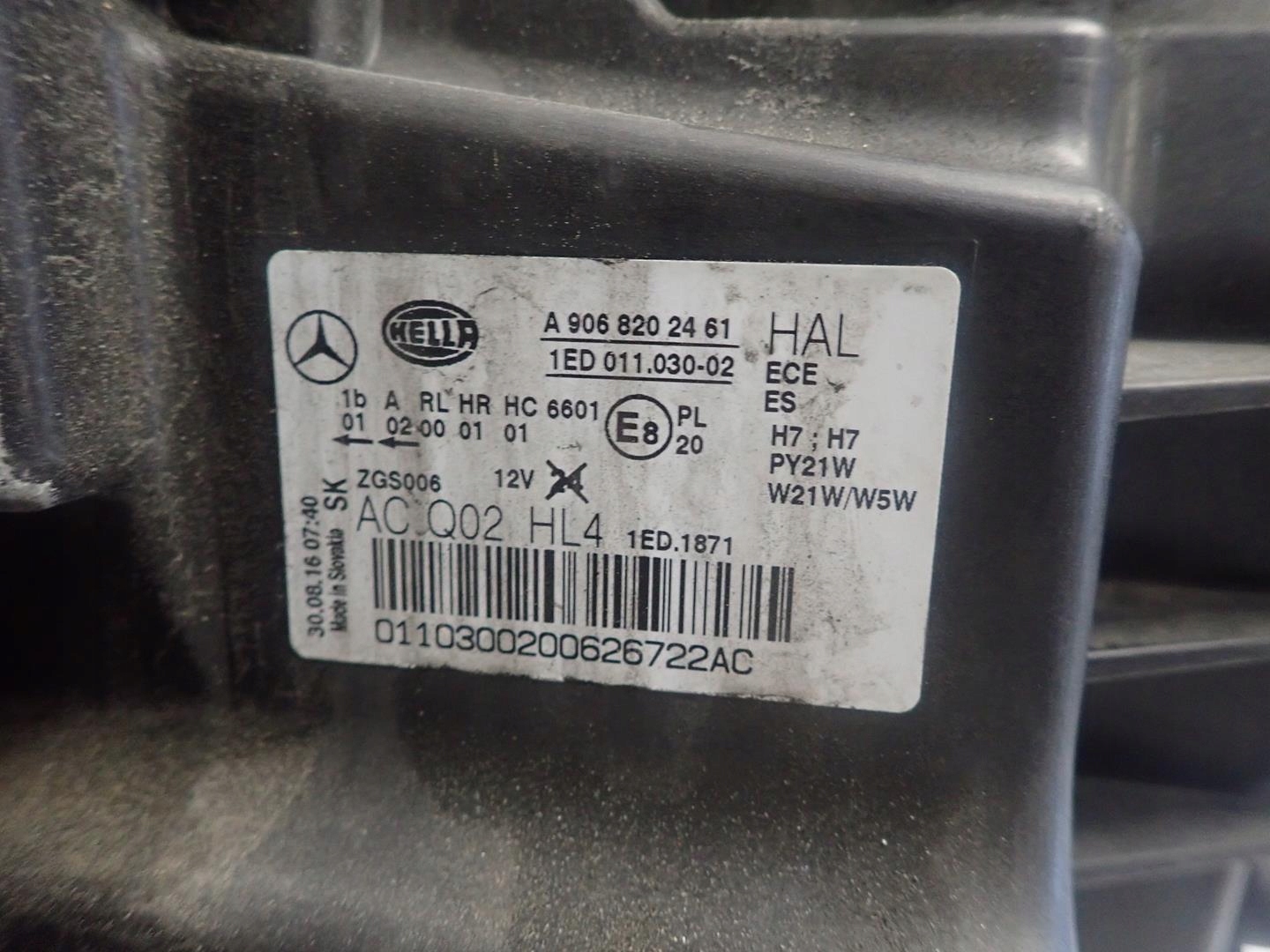 light front right MERCEDES SPRINTER W906 LIFT 13