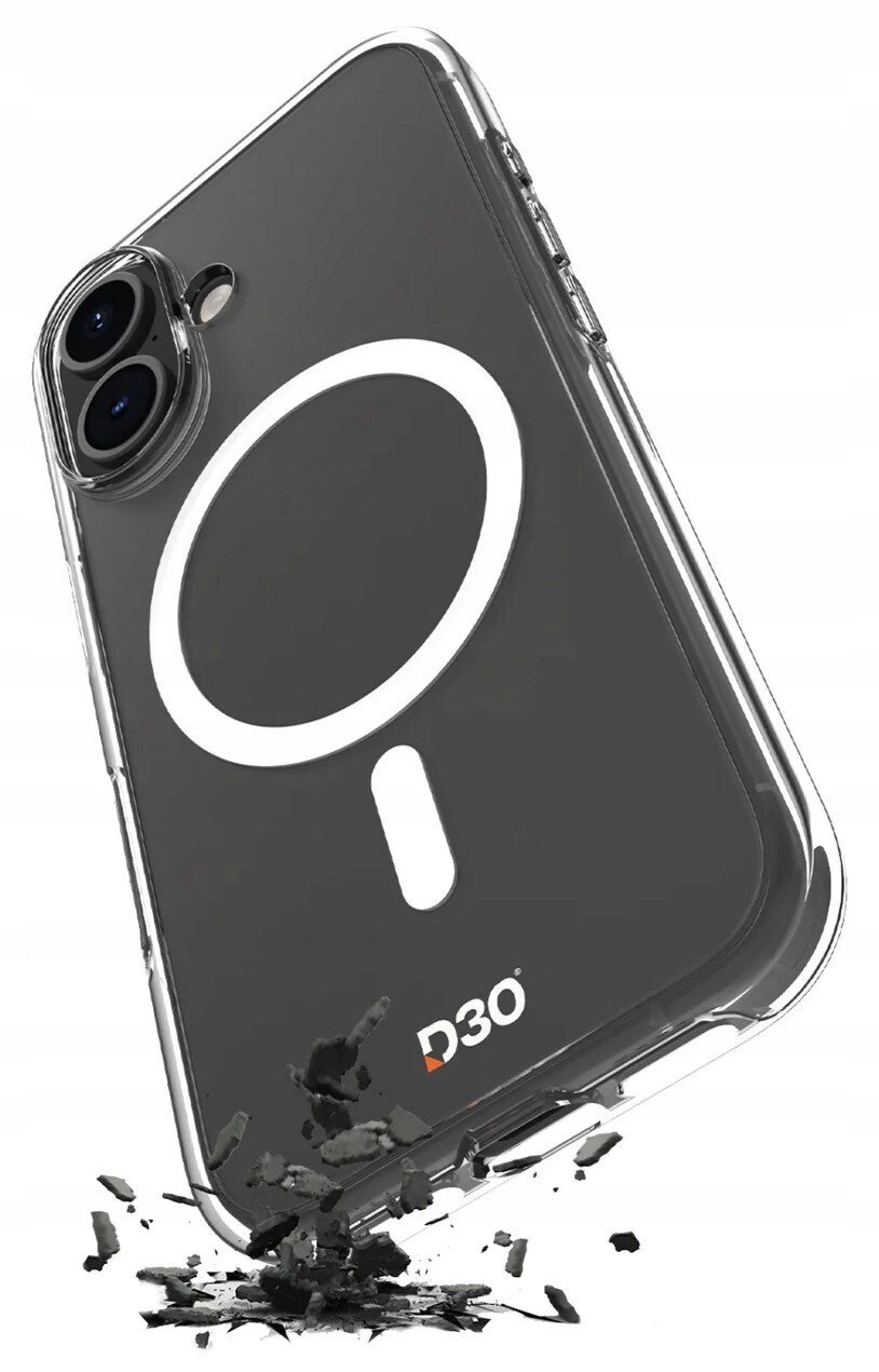 Etui Puro Impact Clear D3O Tpu+pc kompatybilne z MagSafe na iPhone 17 prz