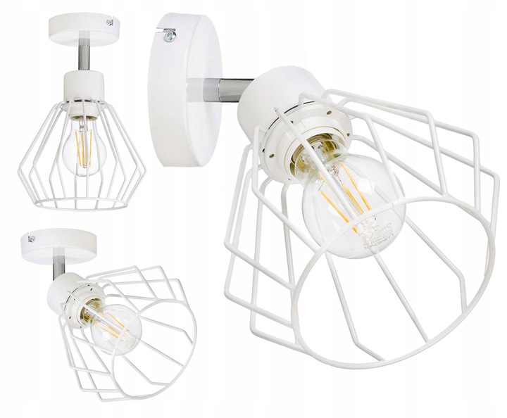 

Lampa Kinkiet ścienny regulowany loft drut Brylant