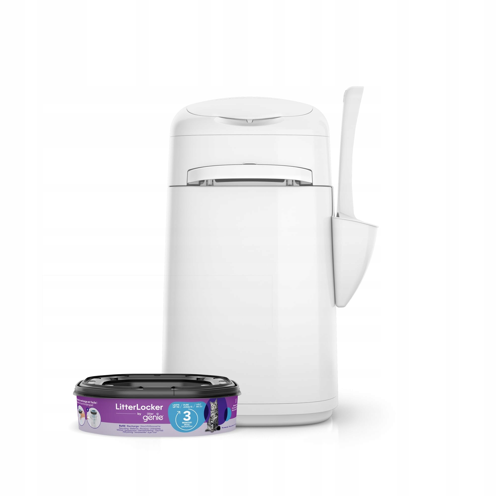 Pojemnik na zużyty żwirek kosz LitterLocker Fashion 10400 biały 43 x 24