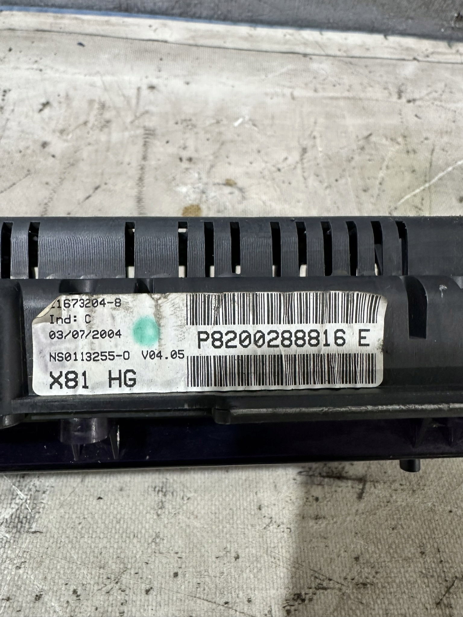 dials display RENAULT ESPACE 2.2D P8200288816E