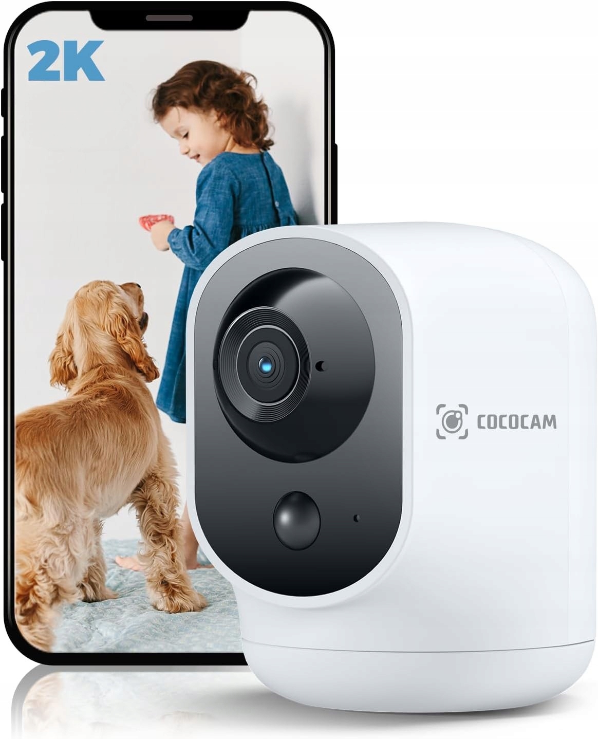 Kamera Bezpieczeństwa 2K Do Monitorowania Dzieci Zwierząt Niania Hd