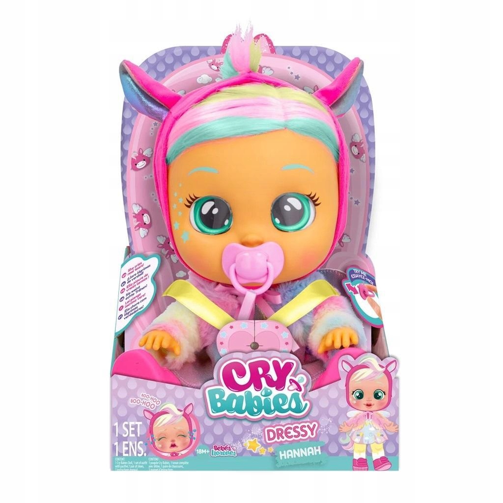 CRY BABIES DRESSY FANTASY HANNAH LALKA, TM TOYS